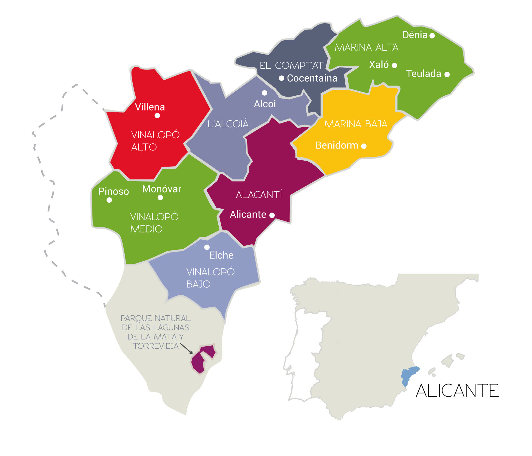 Regions - Vinos Alicante